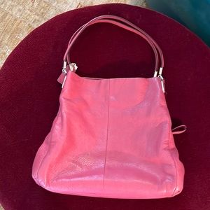 Coach Pebble Pink Shoulder Bag